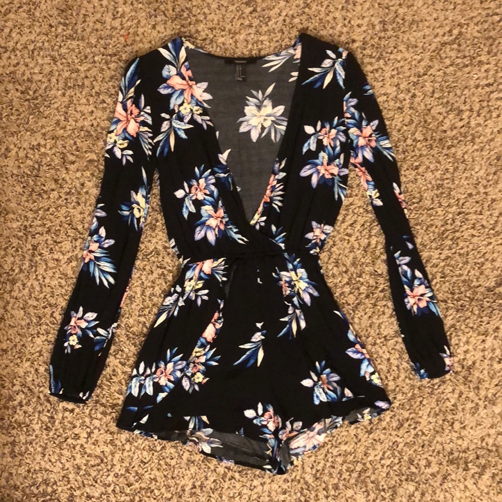 Forever 21 Floral Romper